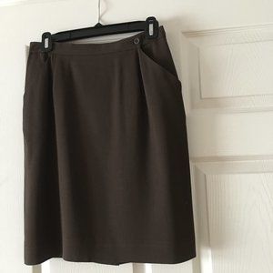 Jones New York Chocolate Brown Skirt - Size 6